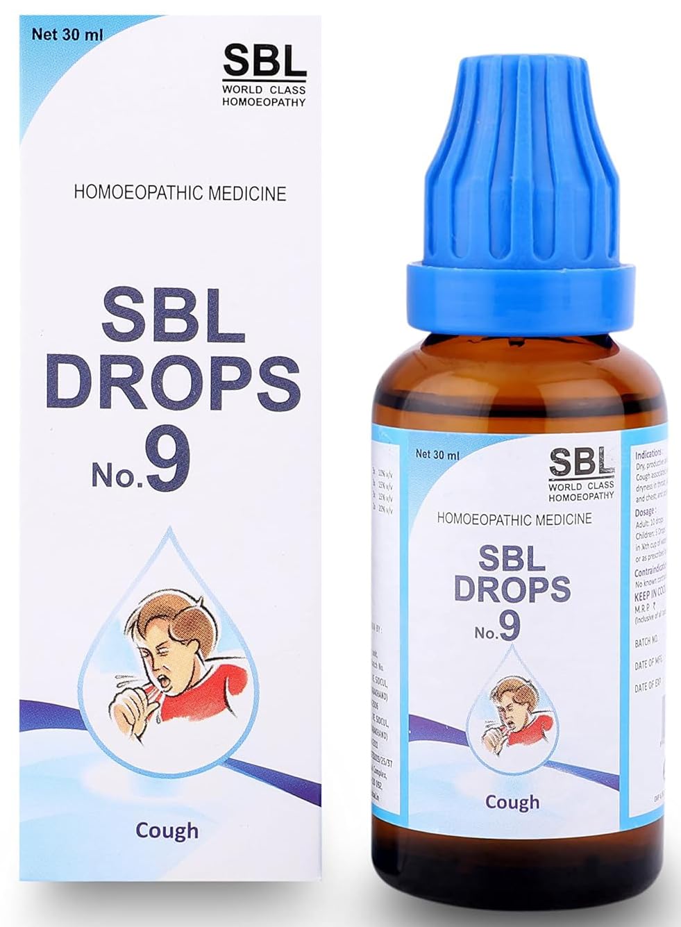 SBL's Drops No. 9 (For Cough) - 30 ML |Pack Of 1|