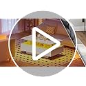 DWVO LED Coffee Table with Storage 4 Drawers, Modern High Glossy Coffee Tables for Living Room, Black Rectangle Coffee Table Small Center Table with Open Display Shelf & Sliding Drawers, Black
