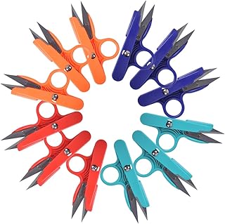UCEC Thread Snips, Crochet Scissors Yarn Scissors Small Mini Scissors Fabric Scissors Embroidery Scissors Thread Scissors Clipper Nippers for Sewing Knitting, 12 Pack