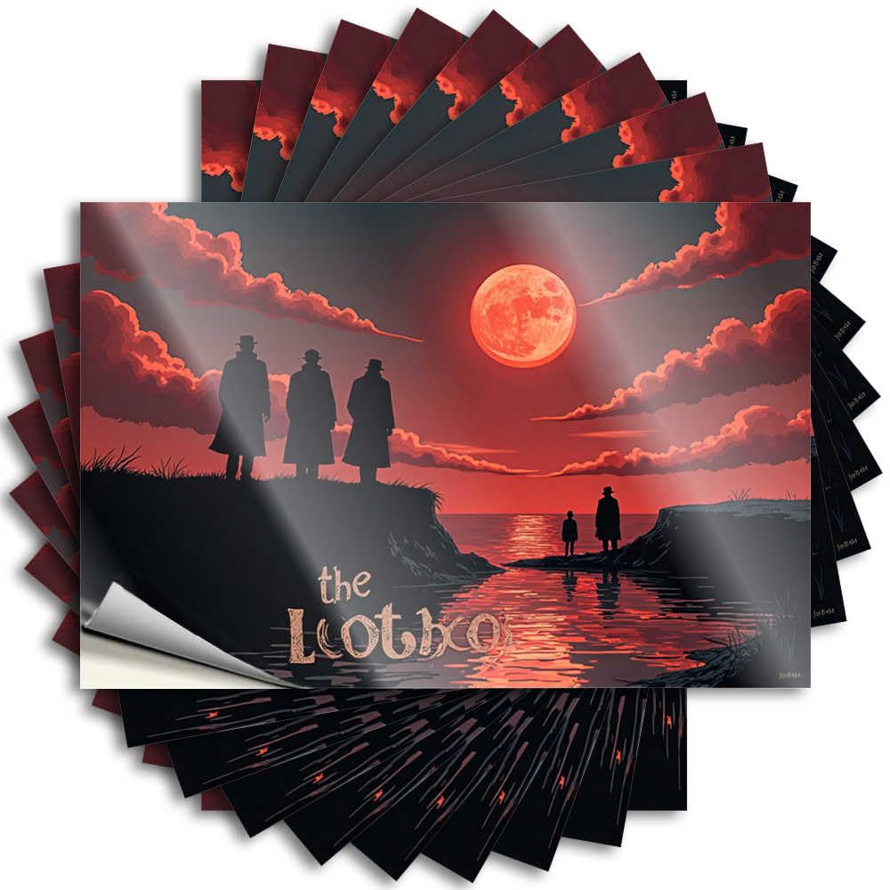 Tattoos Bottle Encouraging The Lighthouse: A Mysterious Sunset Gathering for Comfort - Funny Bathroom Decor Easy Peel Removable(8X12CM)