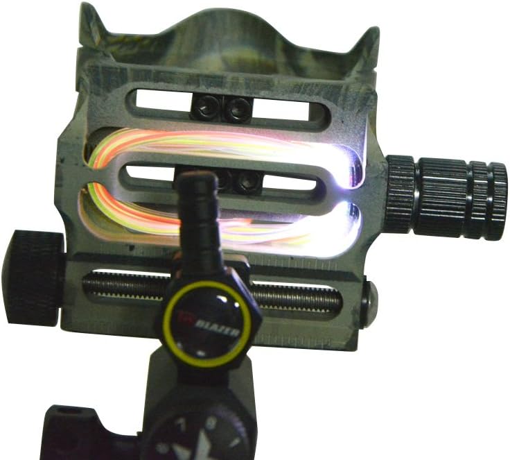 Micro Adjustable Compound Bow 5 Pin Sight Long Pole Short Pole Bow Sight with .019" Fiber Optics and LED Sight Light for Left Right Hand