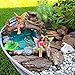 Mood Lab Fairy Garden Fish Pond Kit - Miniature Bridge Set of 6 pcs Fairy Garden Figurines & Accessories - Outdoor or House Decor