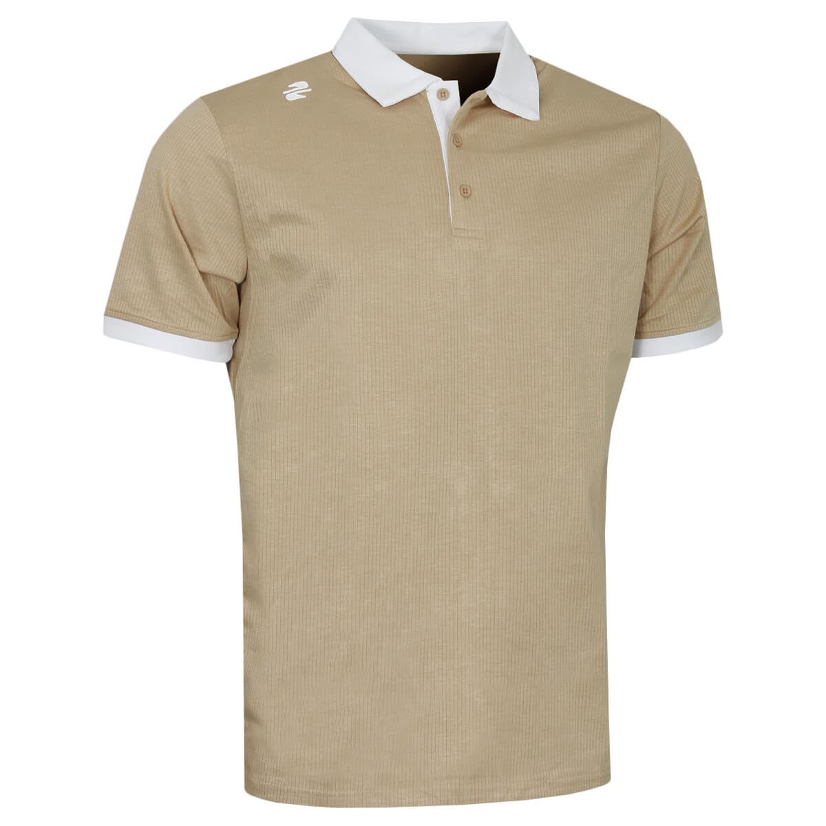 Stuburt Golf Mens Stack Polo Shirt - Sand - L