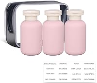 Vista 22 de ASEVAT Botella de plástico exprimible de 3.4 onzas para loción, recipiente vacío de plástico para champú y acondicionador, botellas de plástico