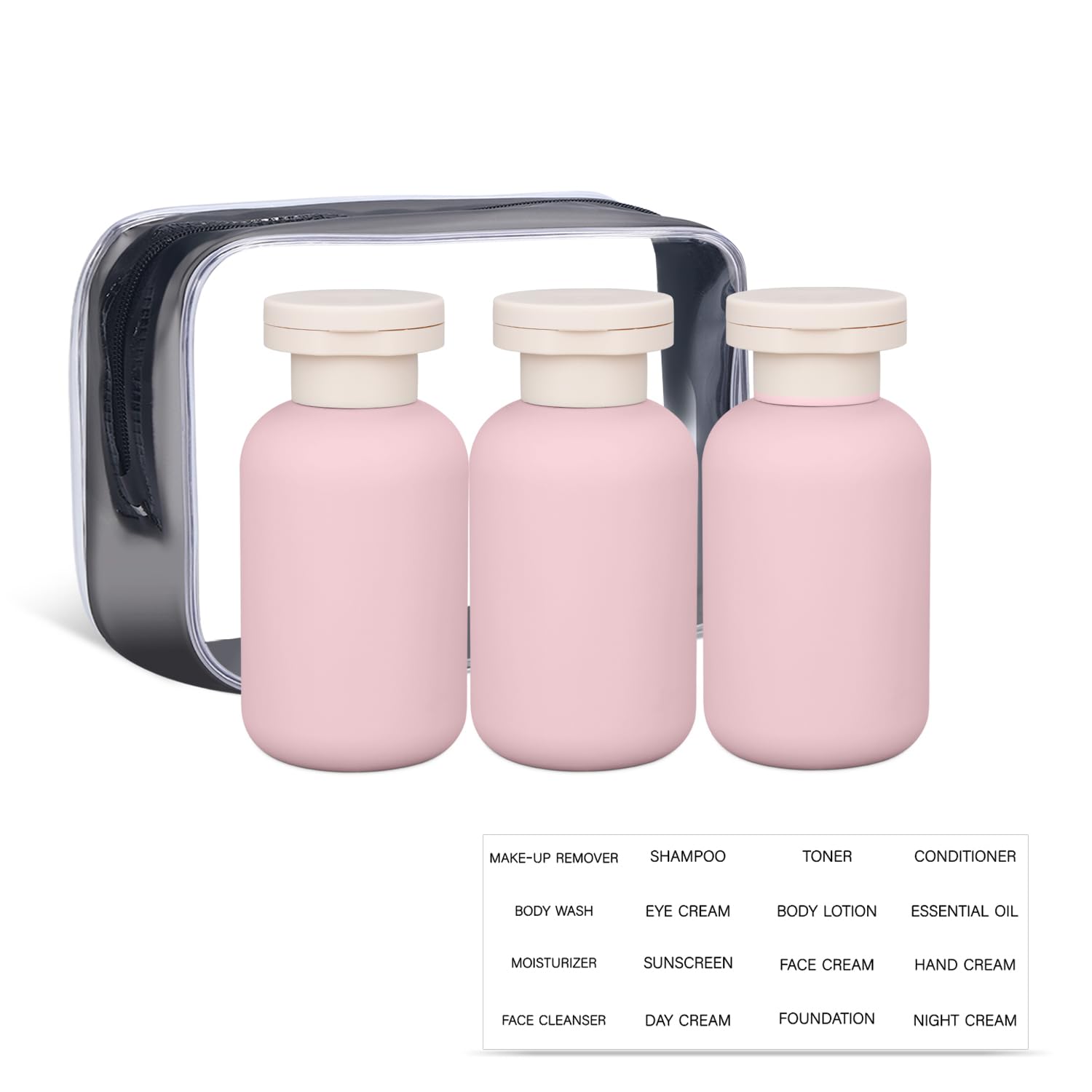 ASEVAT Flacone in plastica da 96,4 g per lozioni, contenitore vuoto per