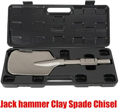 US Jack Hammer Clay Spade Shovel Chisel Bit - Hex Shank Clay Spade Chisel Bit 1.18inch Hex Shank Demolition Hammer Alloy Steel for Demolition Jack Hammers