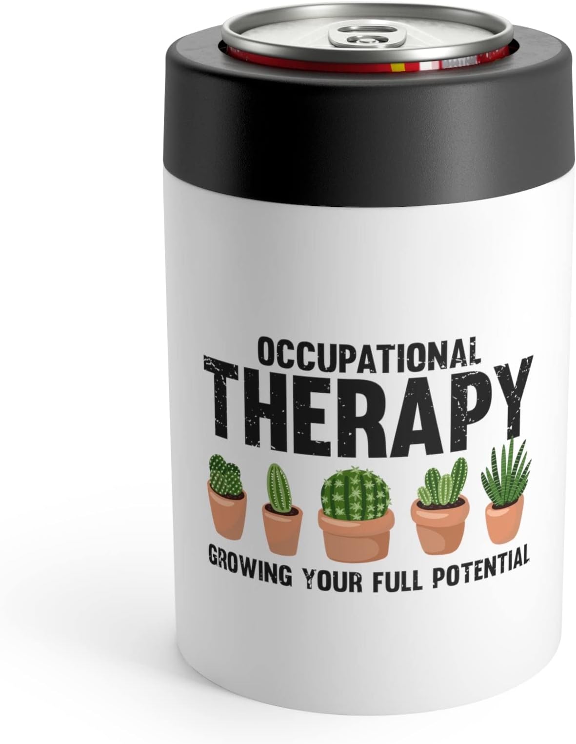 Hilarious Succa Succulent Home Gardening Horticulture Lover Humorous Crassulaceae Horticultural Enthusiast Can Holder 12oz
