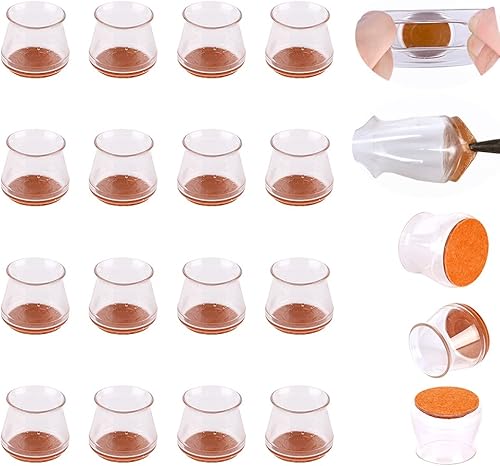 Protectores de silicona para patas de silla, calcetines de silla de muebles, protección para patas de silla con almohadilla de fieltro, protectores