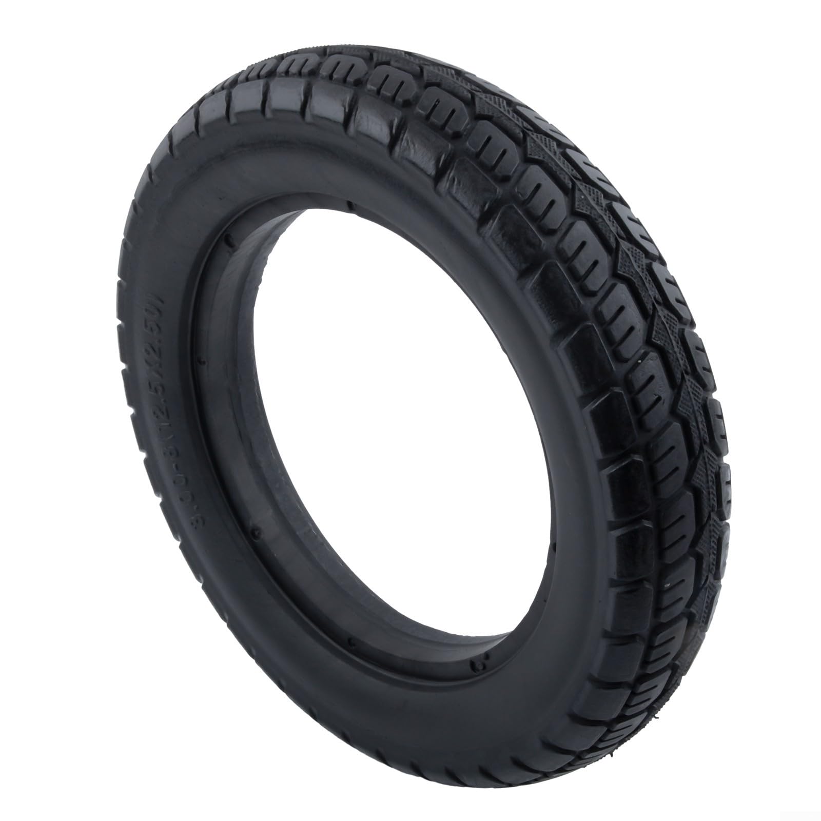 Pneu solide vélo électrique 12 1/2 x 2 1/4 scooter roue rechange 62-203 caoutchouc