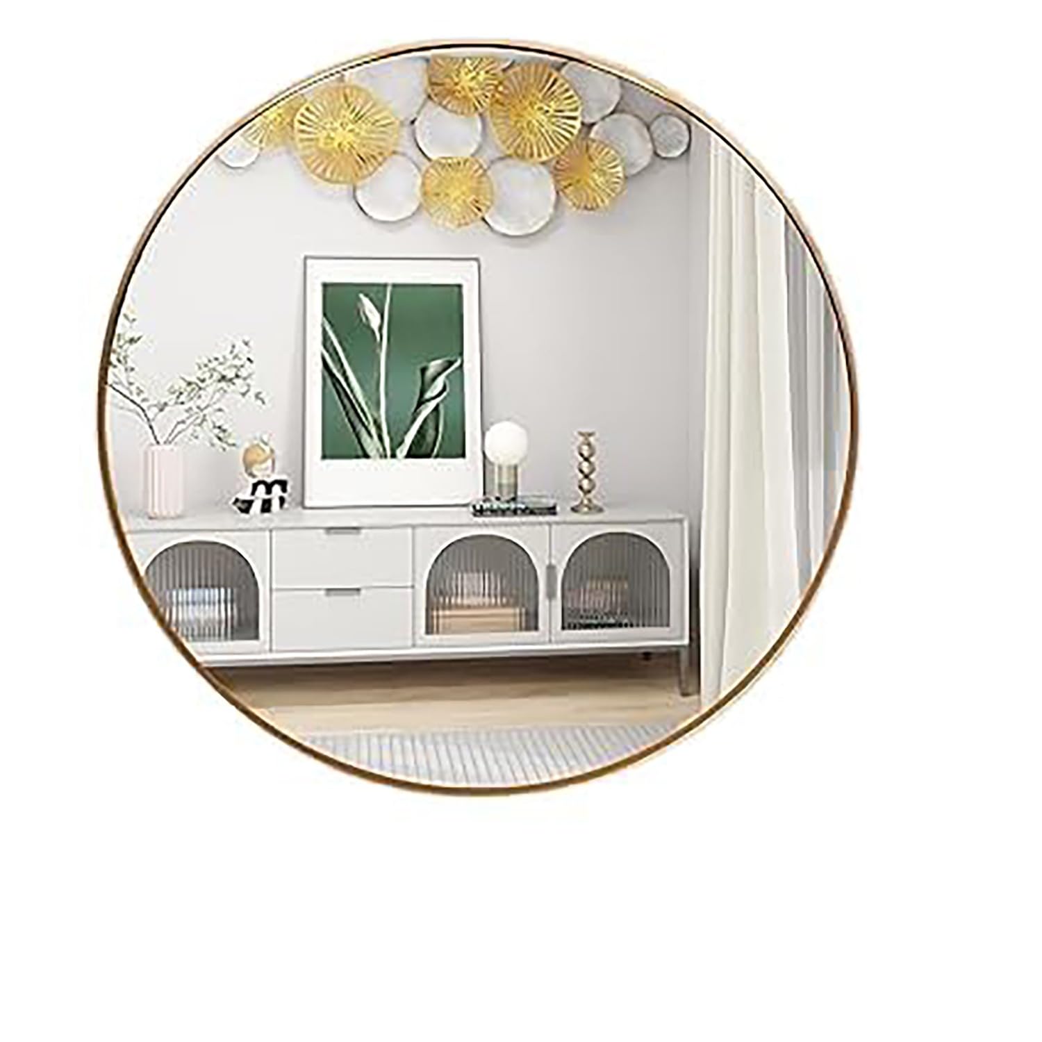 See full amazon price history chart for THING MAKER 18 inch Modern Design Gold Brass Metal Round Mirror for Bathroom, Wall Mounted/Decor, Vanity, Living Room, Bedroom, Framed THING MAKER 18 inch Modern Design Gold Brass Metal Round Mirror for Bathroom, Wall Mounted/Decor, Vanity, Living Room, Bedroom, Framed (B0CQ55MPV9) Amazon Price History, Amazon Price Tracker