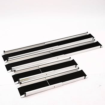 Amazon.co.jp: 伸縮アルミスロープ スロープ セット 持ち運び可能 完成