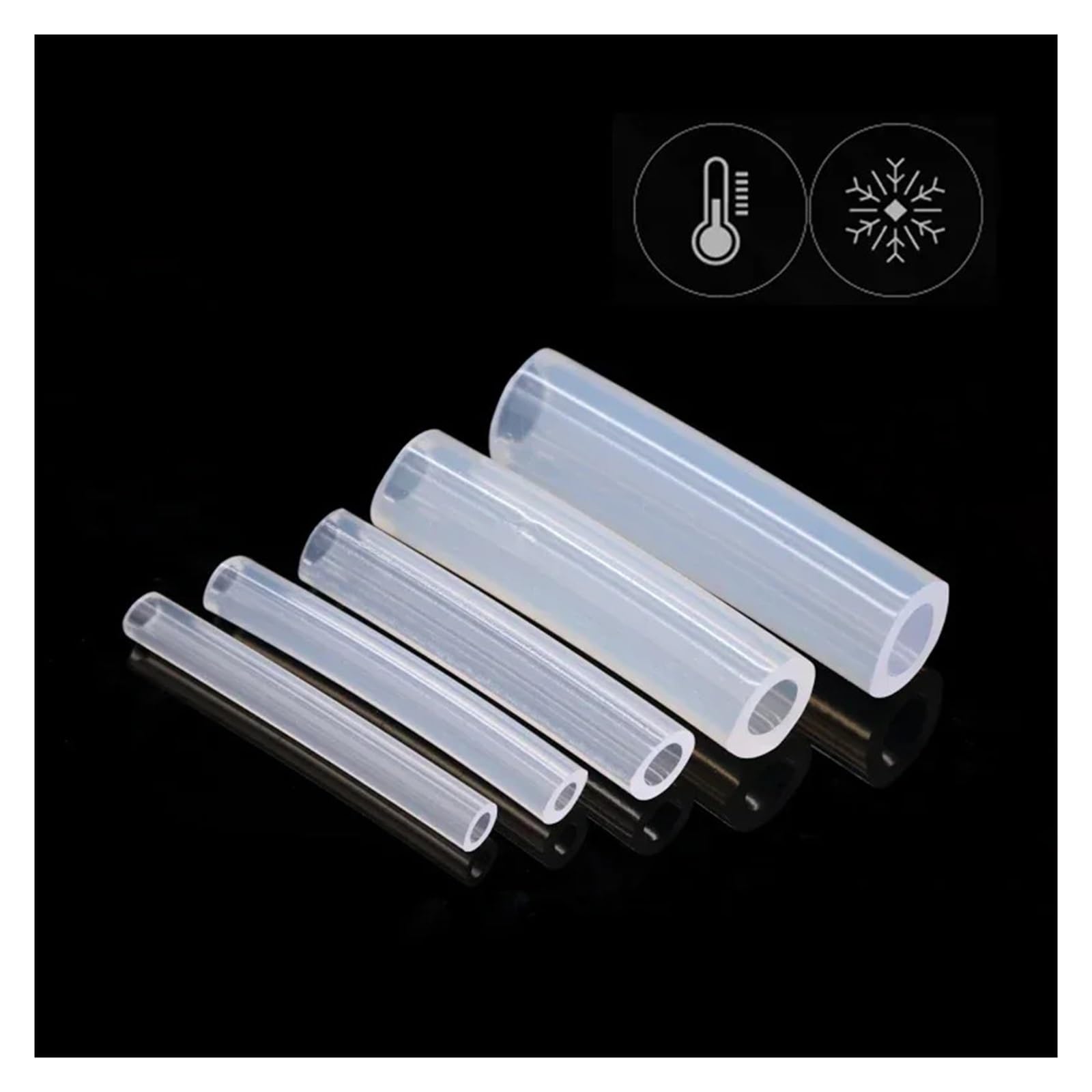 Tubo in gomma siliconica - Tubo flessibile trasparente (opzioni con diametro da 0,5 mm a 30 mm)(2 meters,30x34mm)