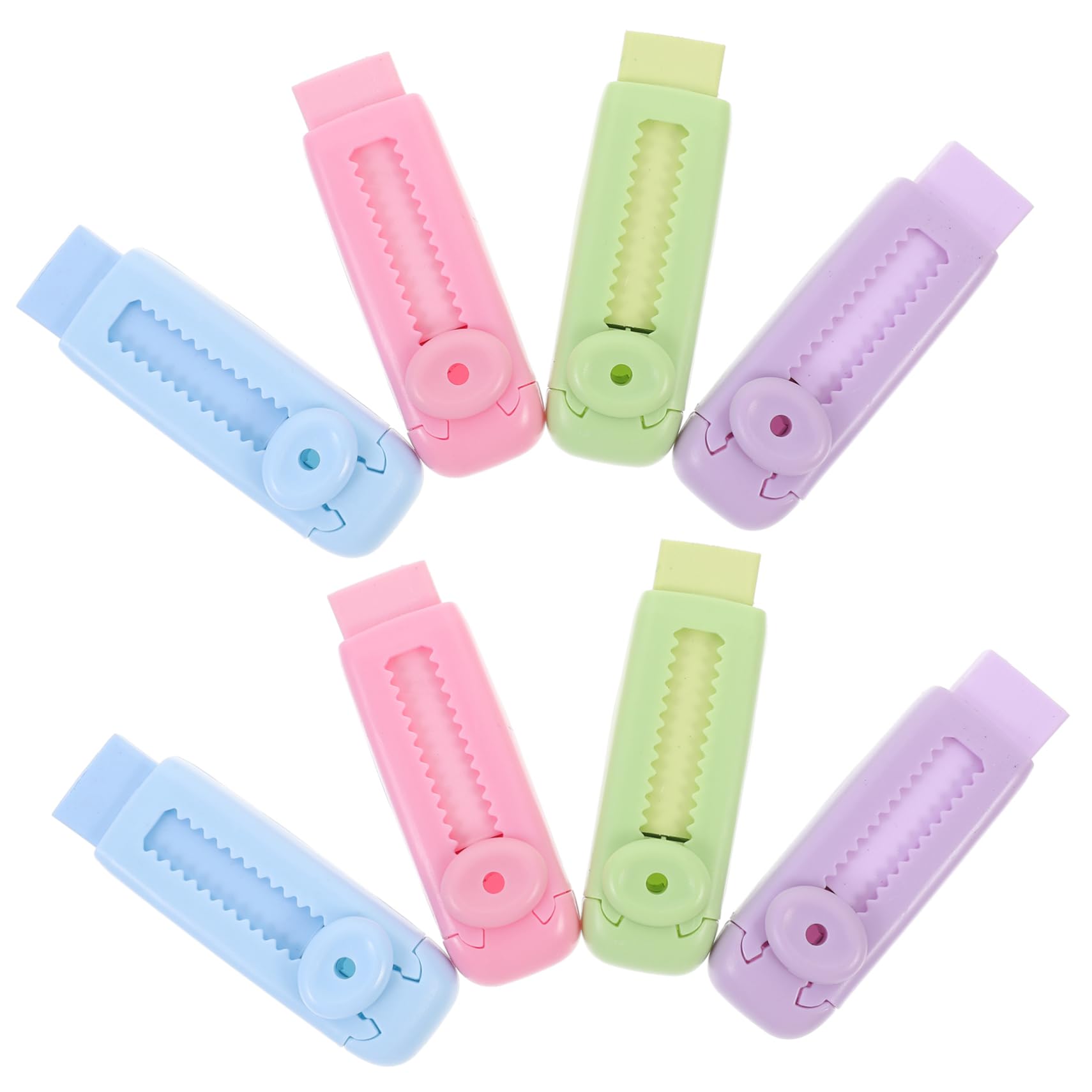 Uonlytech 32pièces Gommes Rétractables Colorées Erasers Portables Pour Étudiants Fournitures Scolaires Pratiques Pour Examens Et Tests