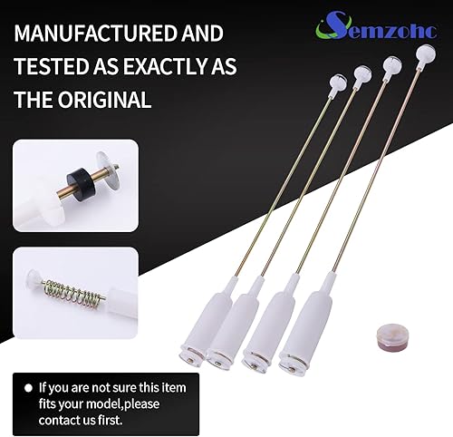 Miniatura 8 de AJK72909308 4902ea1002f Kit de varilla de suspensión para arandela de 25 pulgadas con una taza de grasa compatible con lavadoras LG reemplaza