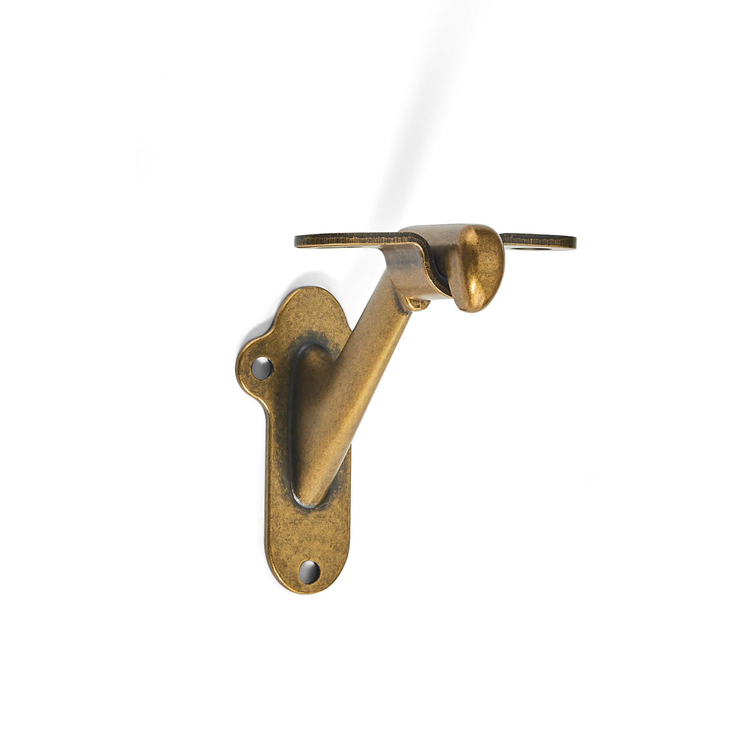 antique brass stair handrail brackets product photo
