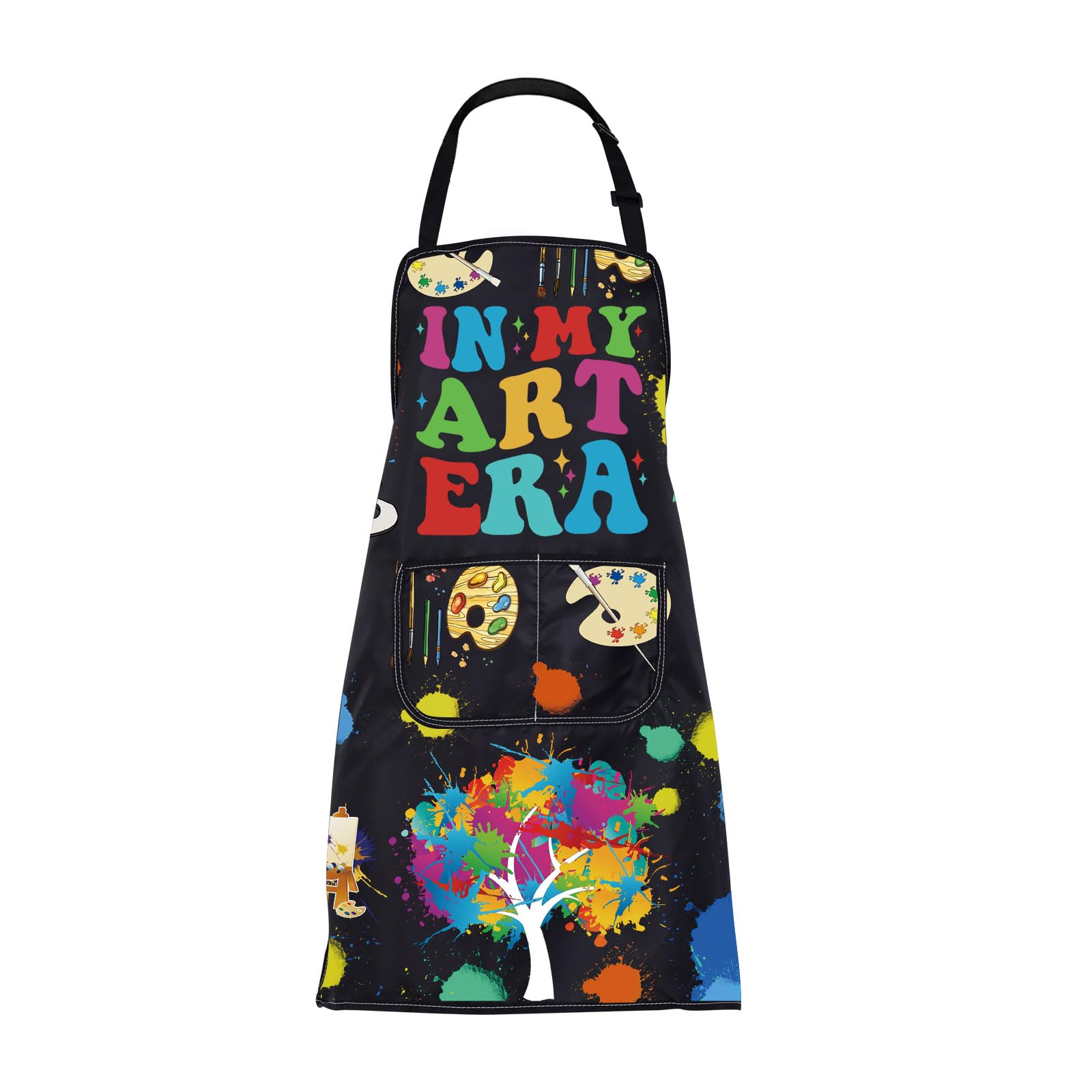 BNQL Artist Apron with Pockets Artist Painters Gifts Art Lover Gifts for Art Teacher Gifts In My Art Era Gifts Art Painting Apron (In My Art Era apron)