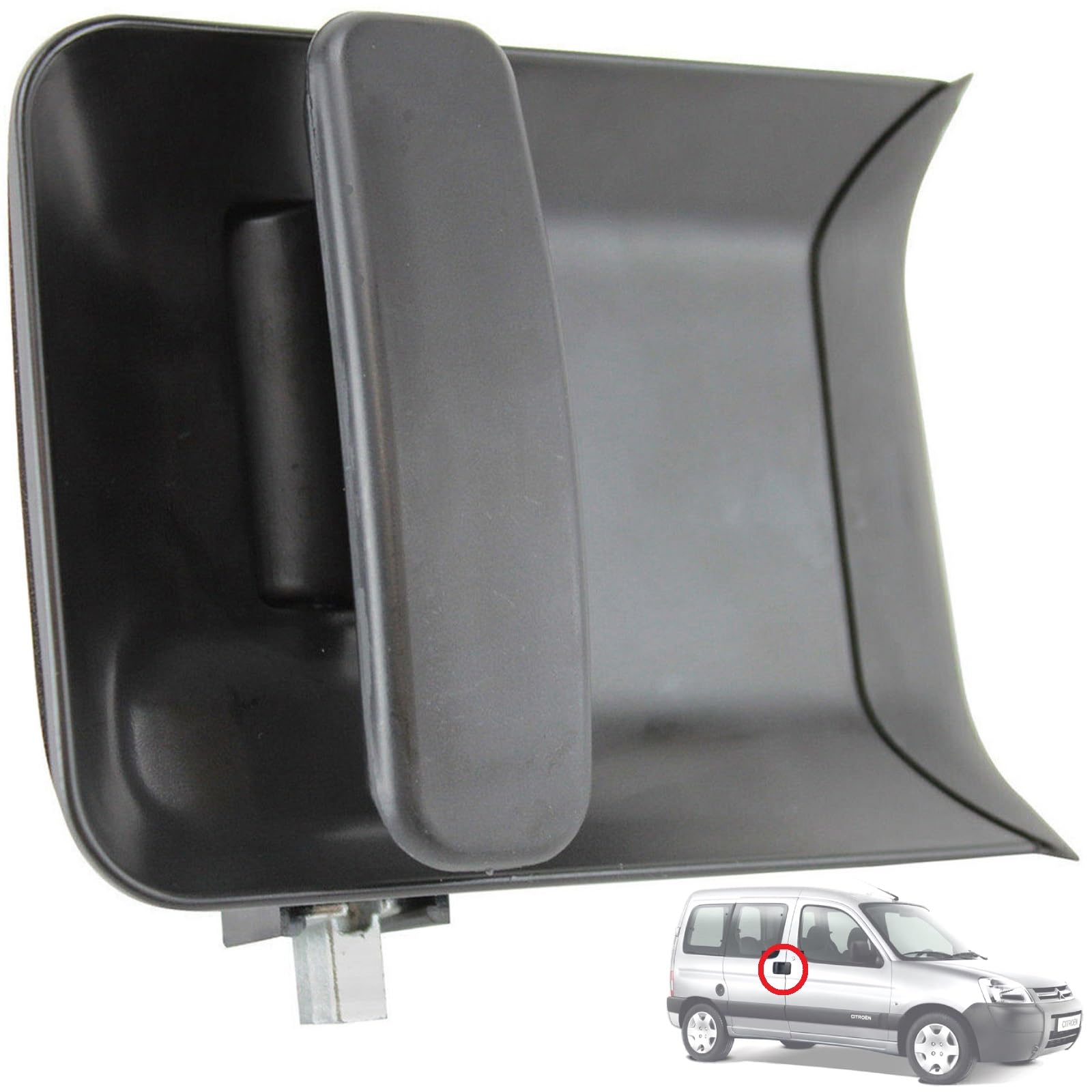 Maneta 9101P8 para puerta corredera derecha de Citroën Berlingo y Partner