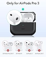 Vista 2 de ESR Funda para AirPods Pro 3, compatible con AirPods Pro de 3ª generación (2025), compatible con MagSafe, cubierta de protección completa contra