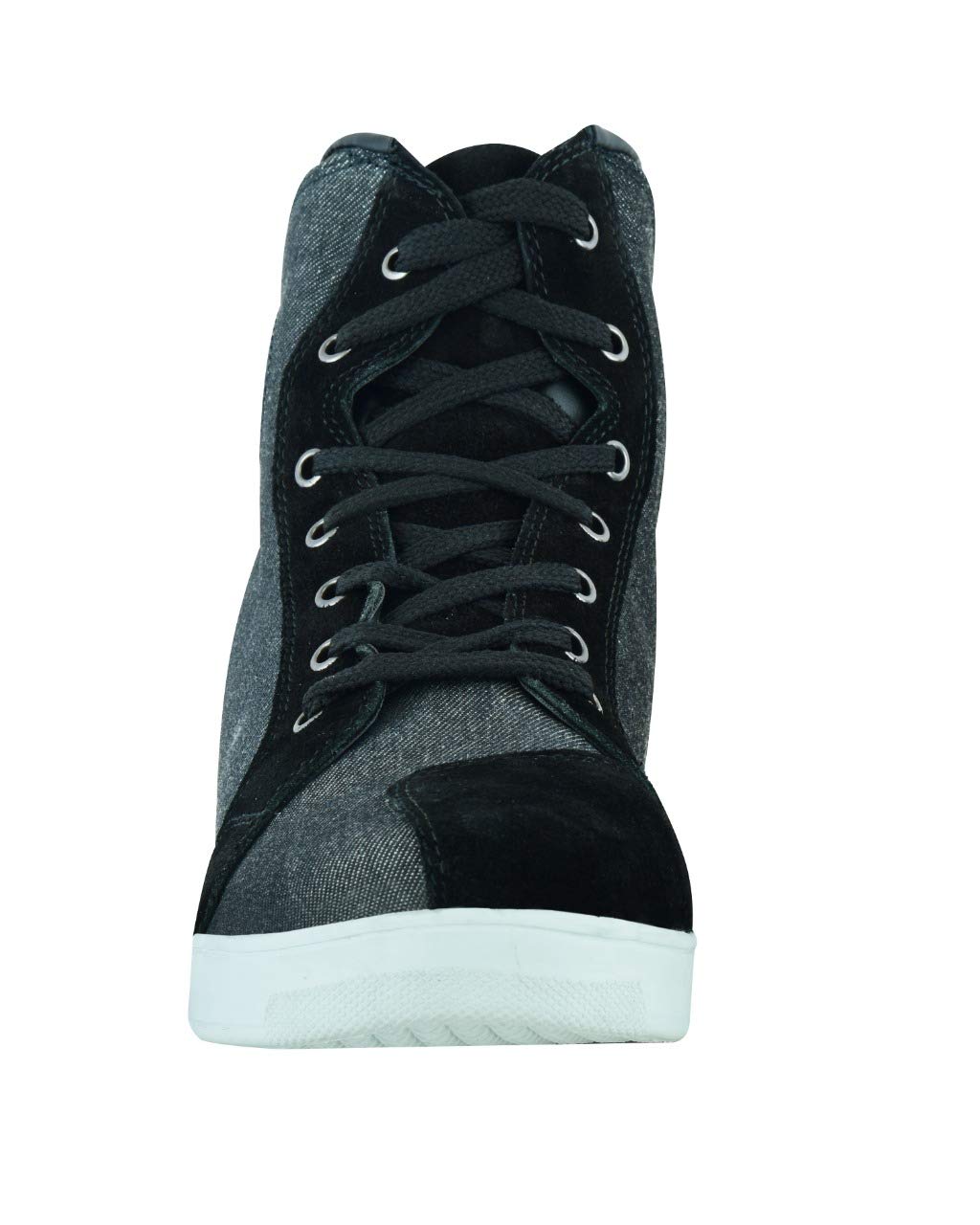 Jet Stivali Scarpe Moto Uomo Casuale l'armatura Impermeabile Denim Pelle