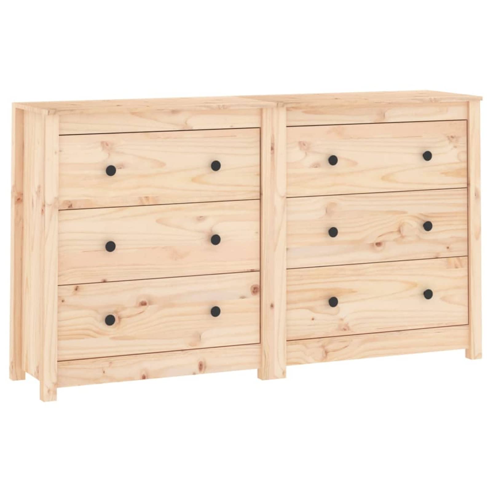 Homgoday Kredens 140 x 35 x 80 cm z litego drewna sosnowego, meble nocne do sypialni, szafka nocna do sypialni, szafka nocna do sypialni, szafka podłogowa