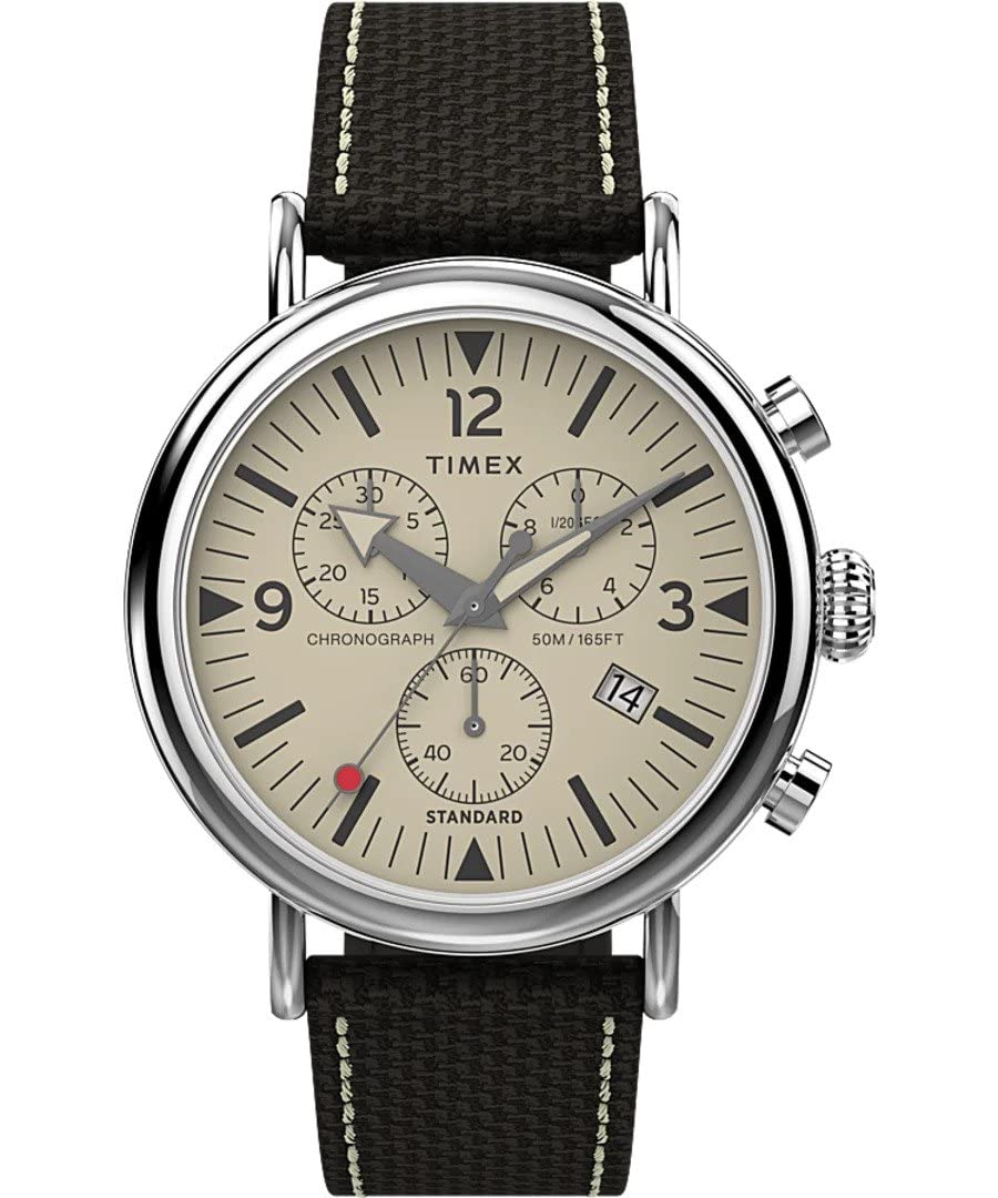 Timex Men's Chronograph Watch with a Fabric Strap Standard Chrono