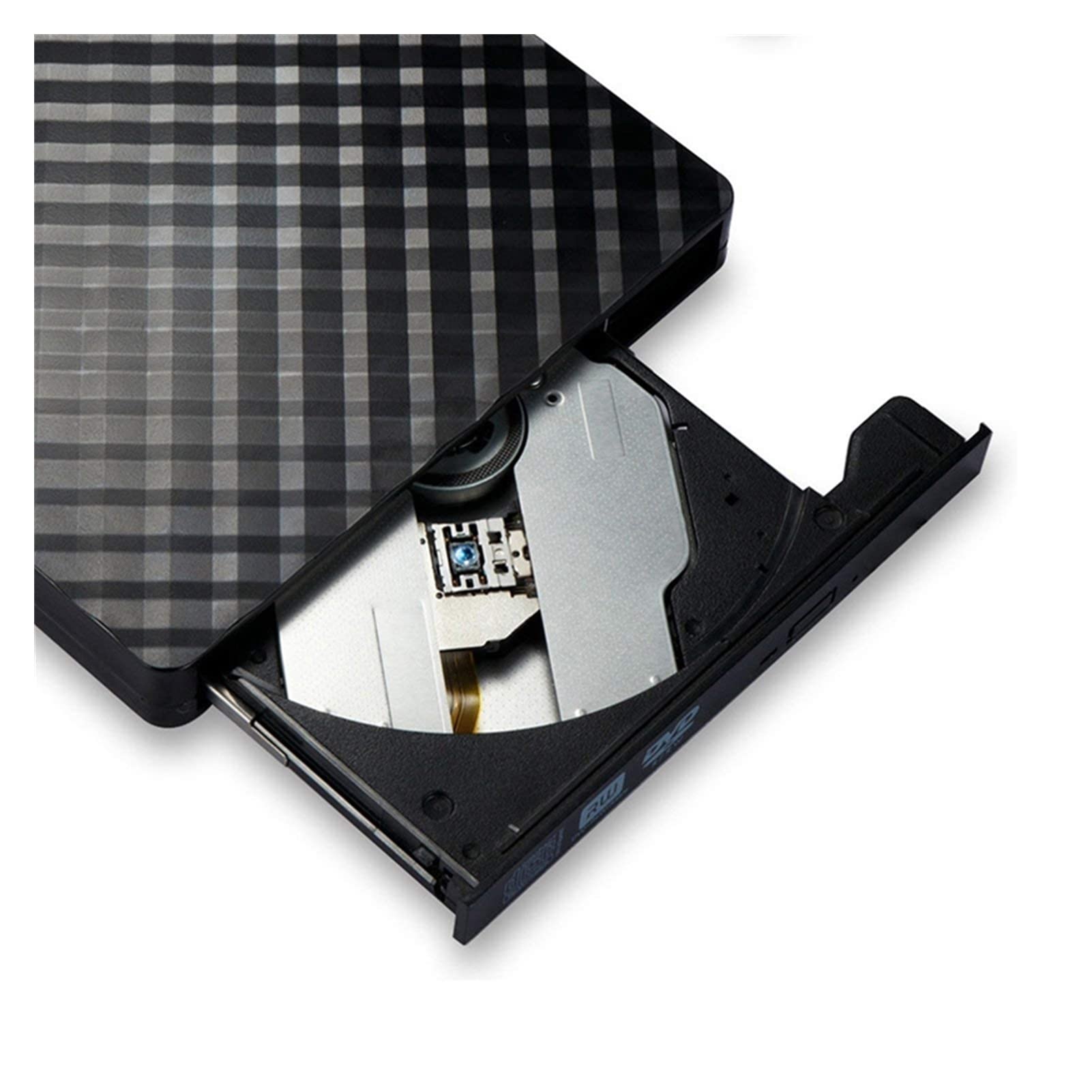 Externo DVD Conducir USB 3.0, Portátil CD / -RW Drive Optical Burner Writer Laptop Desktop (Negro) Portátil