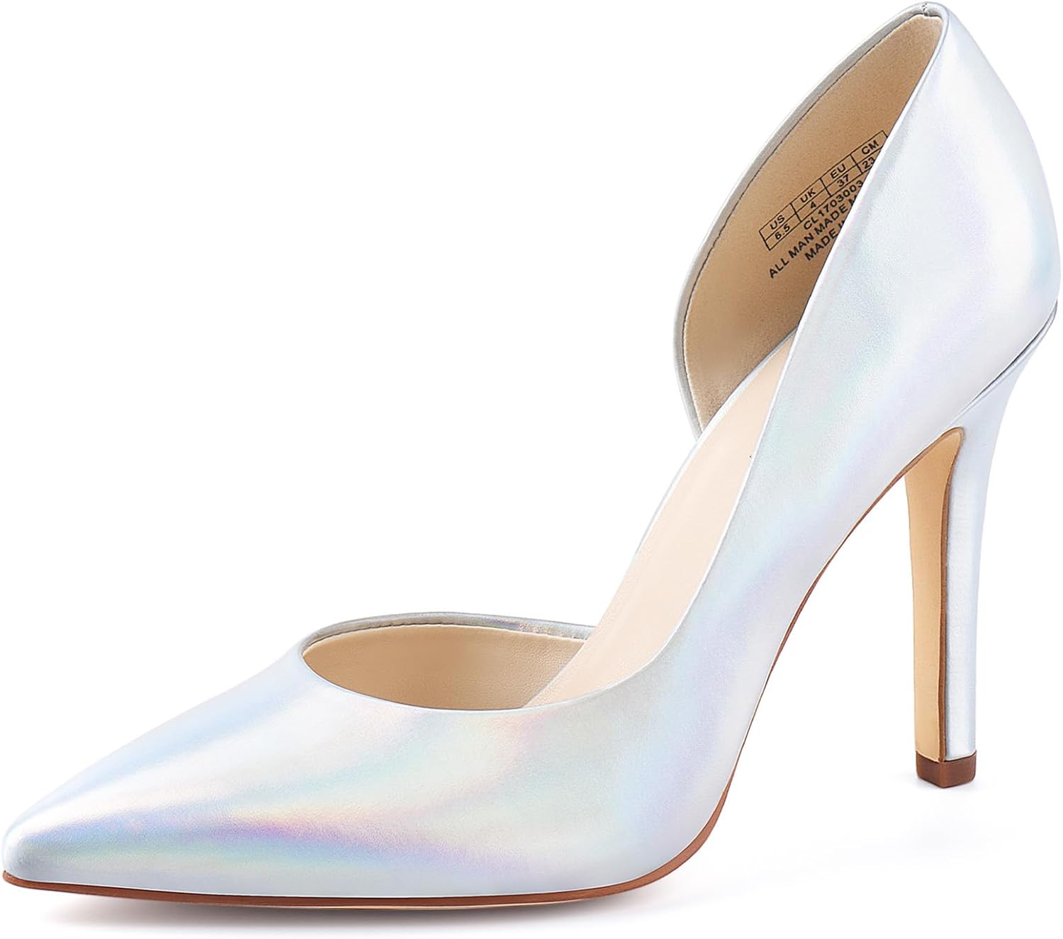 JENN ARDOR Stiletto High Heel Shoes for Women: Pointed, Closed Toe Classic Slip On Dress Pumps