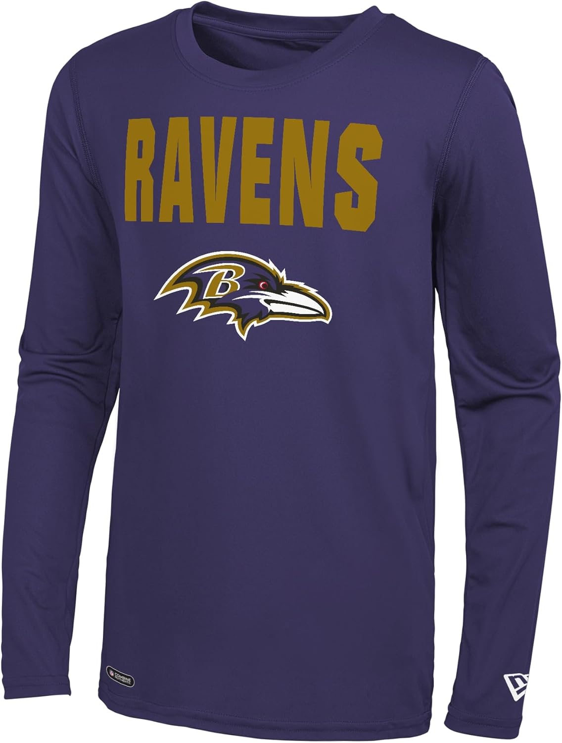 New Era NFL Football Men's 50 Yard Line Long Sleeve Dri-Tek Tee