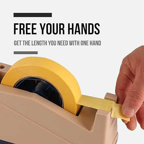 Miniatura 8 de Lichamp Paquete de 2 soportes dispensadores de cinta de escritorio con núcleo grande de 3 pulgadas para cinta adhesiva, sublimación de cinta de