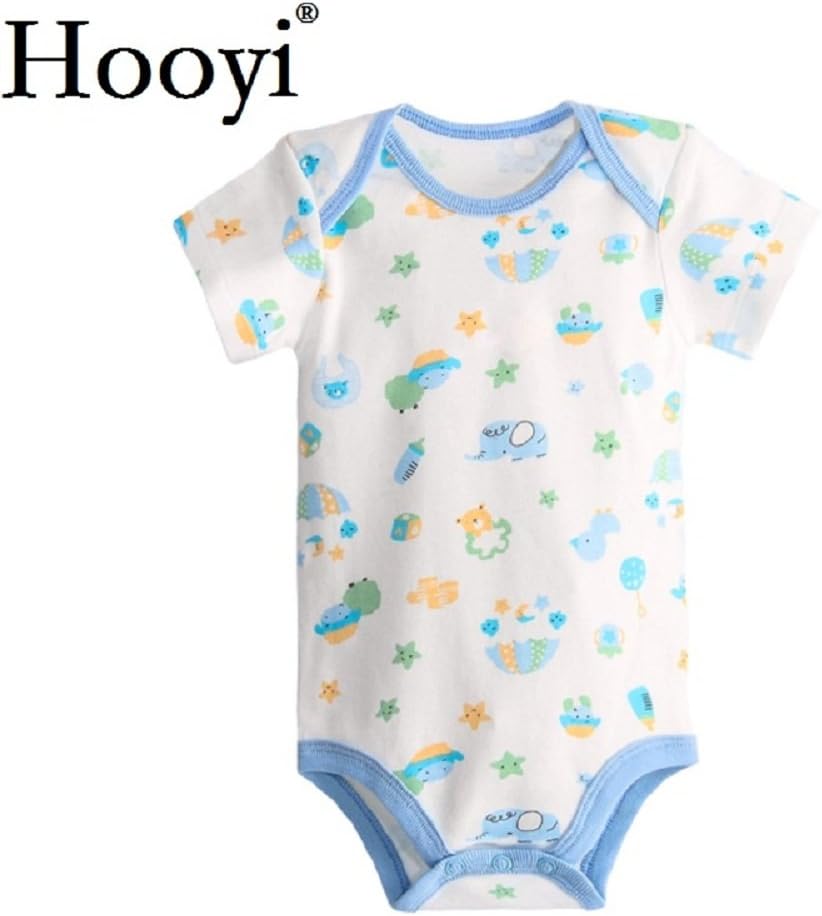 Hooyi Baby Bodysuits Newborn Boys Girls Bebe One-Piece Clothing Infant Jumpsuit Overall Animal Tops