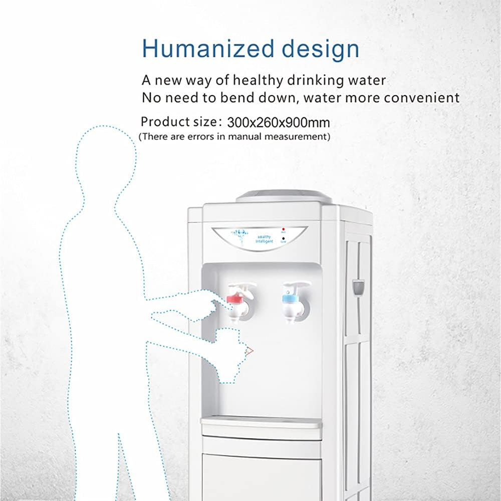 Top Loading Water Cooler Dispenser, Vertical Electric Hot & Cold Water Dispenser with Storage Cabinet, Hold 3 or 5 Gallon Bottle, Child Safety Lock for Home Office : Tools & Home Improvement