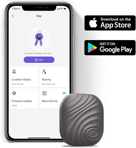 Miniatura 3 de Buscador de llaves 1 localizador de artículos Bluetooth con llavero para llaves, carteras de mascotas, mochilas y tabletas, baterías incluidas