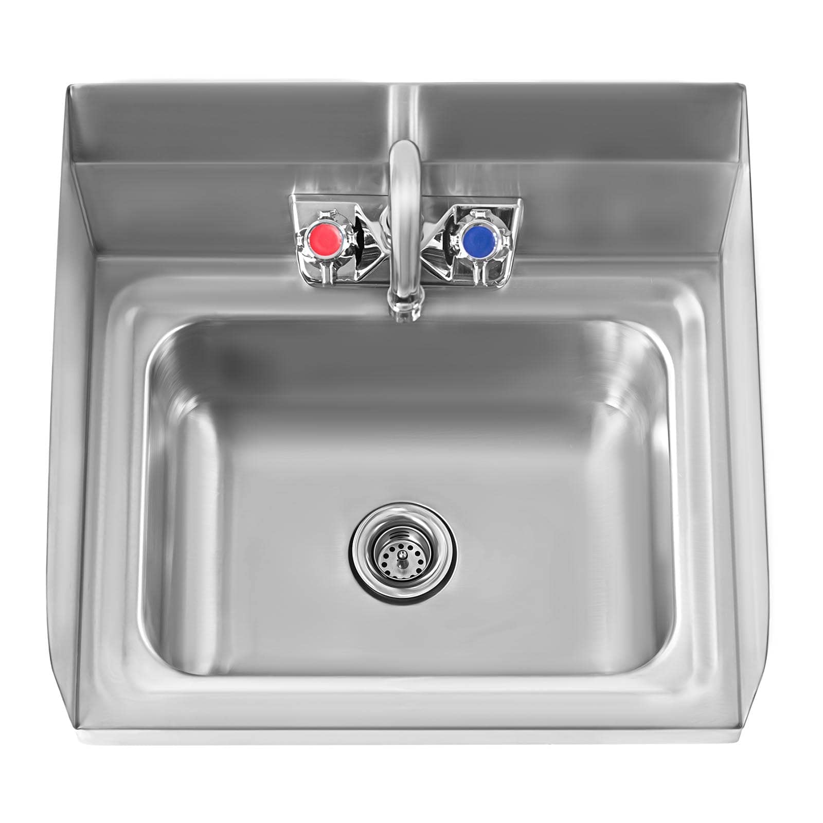 Royal Catering Mesa de acero inoxidable met opstaande rand - 200 x 60 x