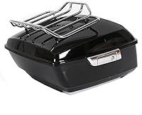 Vista 17 de ECOTRIC King Tour Pack Baúl de Equipaje con Parrilla Superior y Respaldo Compatible con Harley Touring Road King Electra Glide Road Glide Street