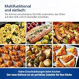 VIOKS Wysuwana kratka do piekarnika 350/520mm x 320 mm Ruszt grillowy ze stali nierdzewnej Regulowana kratka do piekarnika i pieca, kratka do piekarnika i do pieca
