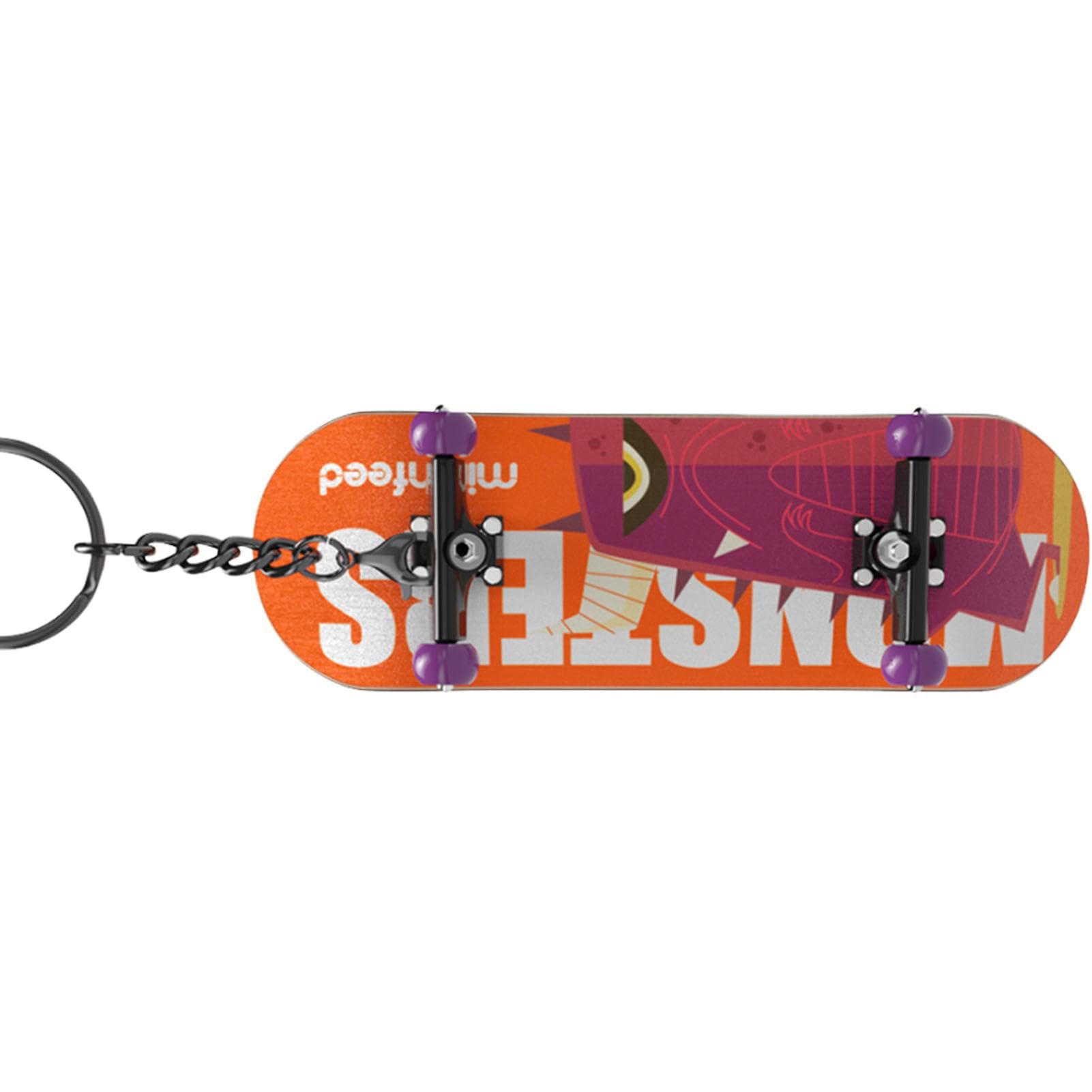 Holdes Monopatín con rodamientos de Juguete de Dedo – Llavero de Skate para rodamientos – Juguete de Movimiento de Punta de los Dedos para el hogar, Escuela, Viajes, etc
