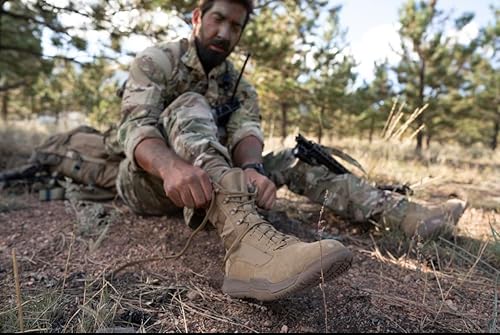 Miniatura 5 de Belleville TR501 - Botas de entrenamiento atlético y tácticas AMRAP de 8 pulgadas para hombre color marrón del ejércitofuerza aérea OCP ACU Coyote