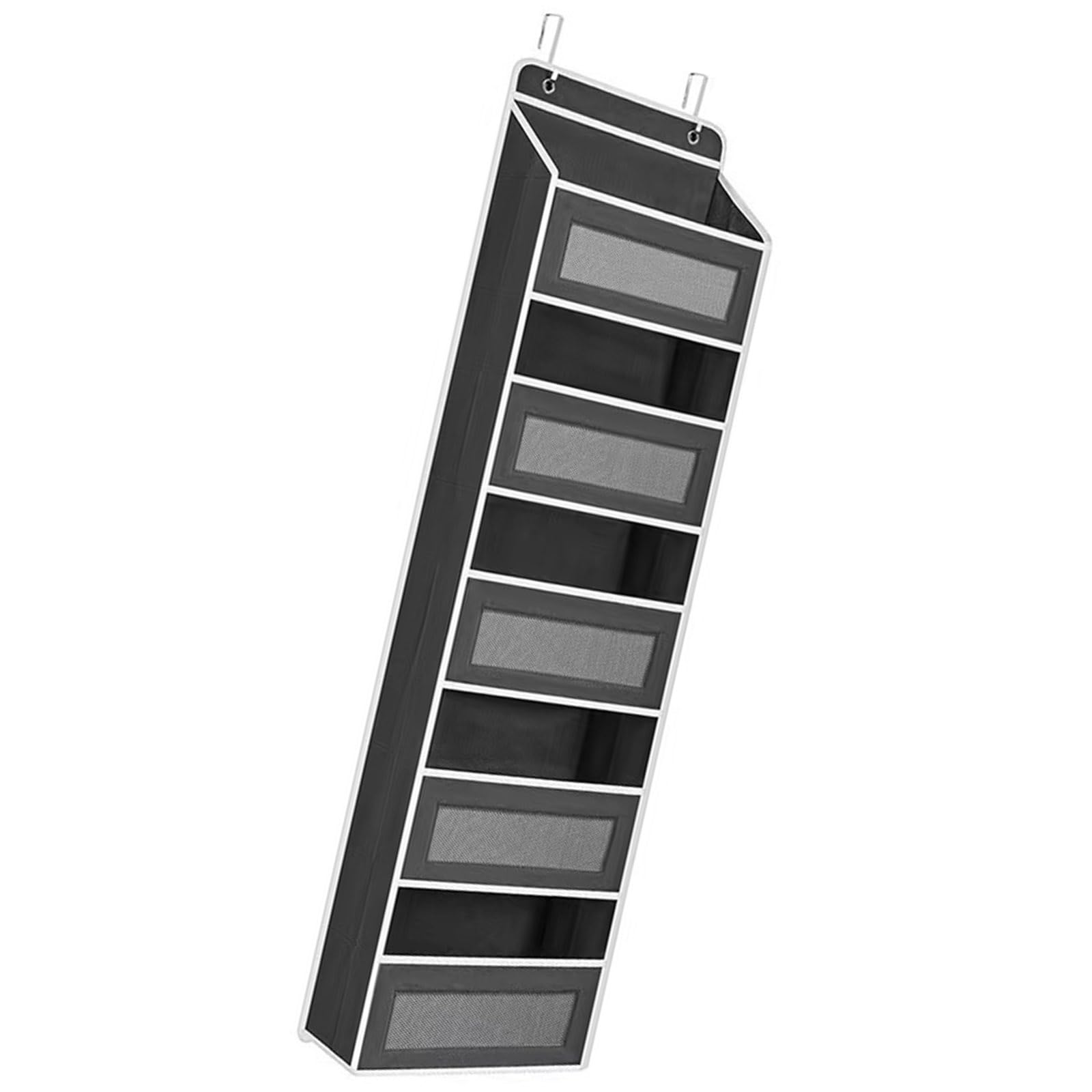 Nucelit Space Saving 5 Division Door Mounted Fabric Storage for Clothes Accessories Linens and More Vertical Door Storage