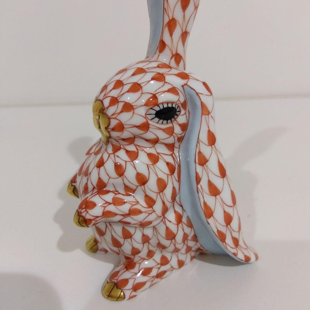 【美品】HEREND ヘレンド 干支 置物 ミミカキウサギ 卯 フィギュリン 美品】HEREND ヘレンド 干支 置物 ミミカキウサギ 卯 フィギュ