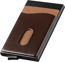 soleilx Porta Carte di Credito Schermato RFID Tascabile -6 Slot- Slim Portafoglio Uomo Piccolo Sottile Portacarte di Credito da Donna Porta Documenti Porta Bancomat Portafoglio Smart Porta Tessere