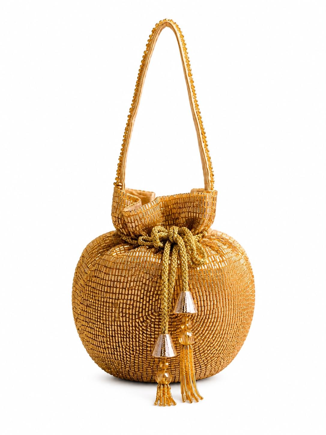 Shopmyclutch Golden Potli Bag for Women Wedding-image-9