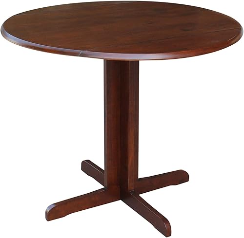 Miniatura 13 de International Concepts - Mesa de comedor de doble hoja caída, 36 pulgadas, color negro Negro -,Espresso,https://www.amazon.com/dp/undefined