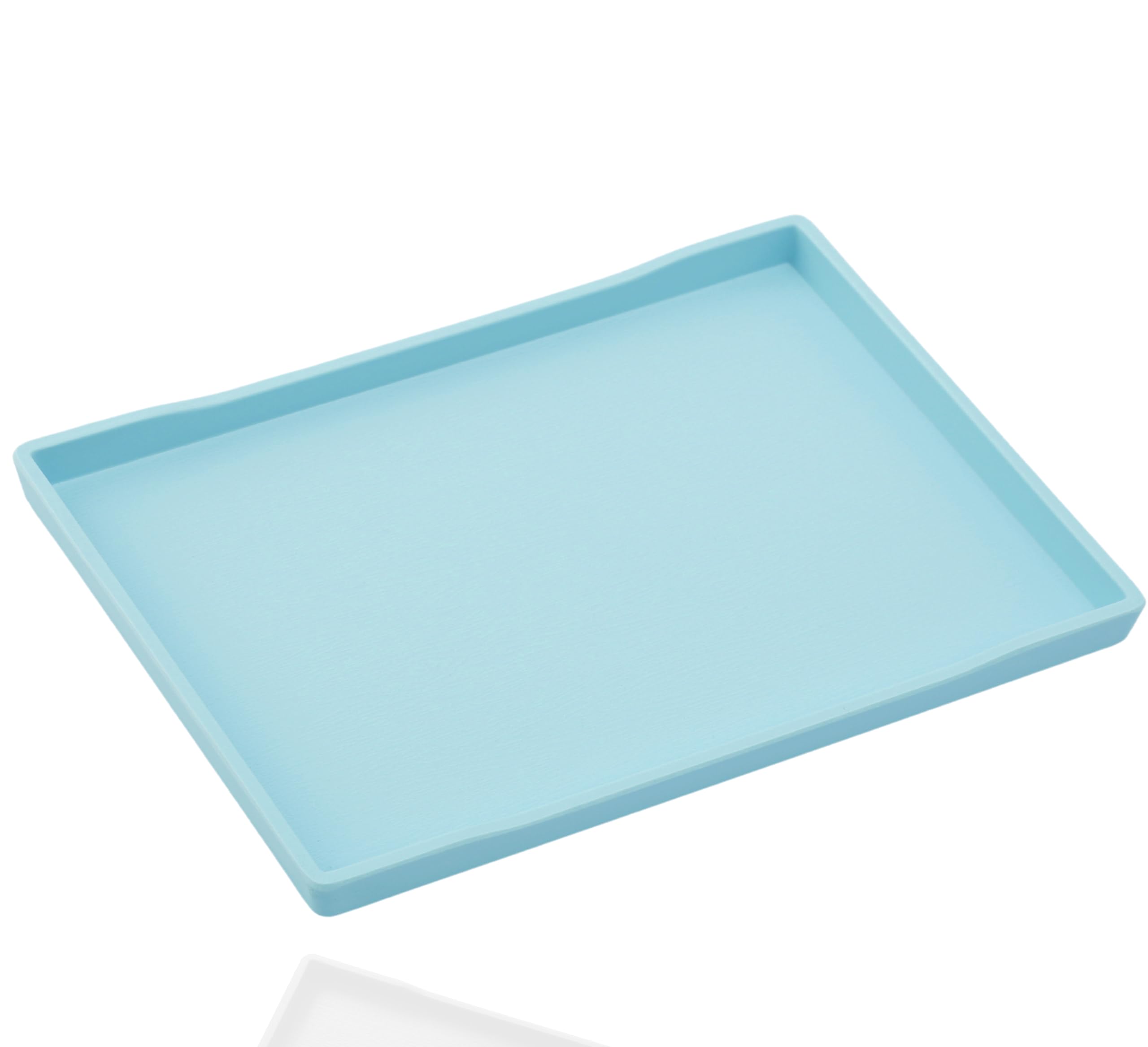 Plateau de service bleu Laegr 38x27 cm pour café, thé, boissons et présentoir parfum