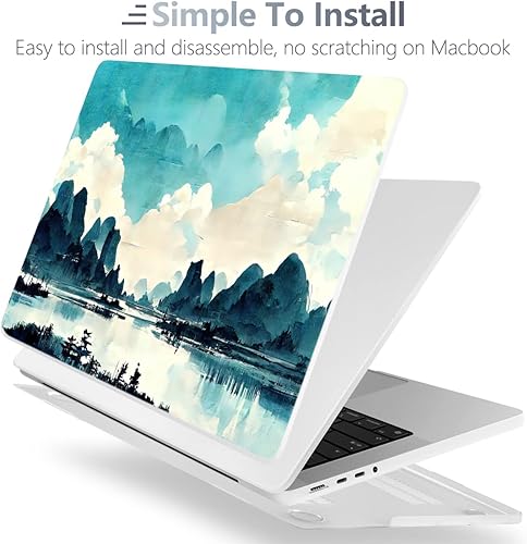 Miniatura 141 de Batianda Funda para MacBook Pro M4 de 16 pulgadas 2024 2023 2021 modelo A3403 A2991 con chip M3 M2 Pro/M1 Max, carcasa rígida de plástico