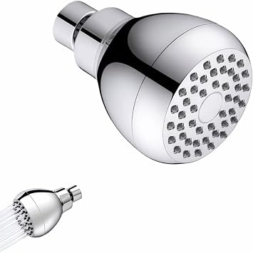 High Pressure Shower Head with 45 Self-Cleaning Nozzles, 360 Brass Ball Joint, Anti-Clogging & Leakproof, Powerful Jet for Low Water Pressure, SPA Rainfall Experience