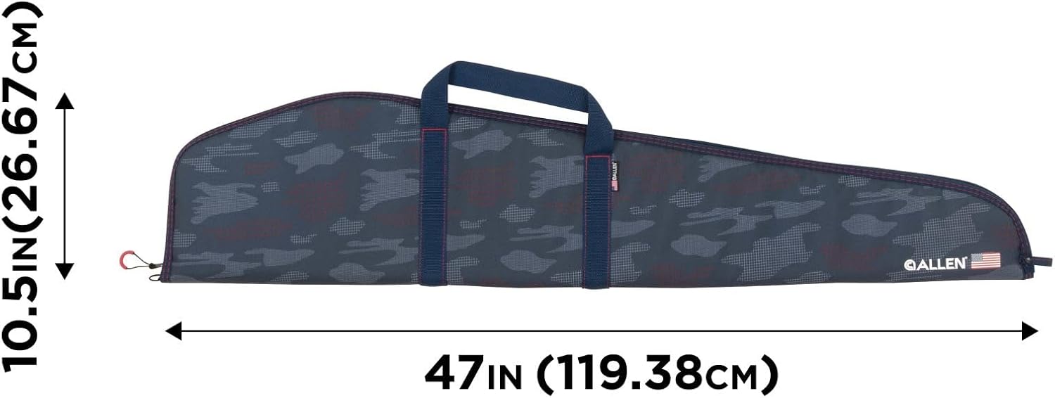 Allen Company USA American Flag Rifle Case - Patriotic Soft Gun Bag - Lockable Handgun or Tactical Victory Case - Stars & Stripes Options