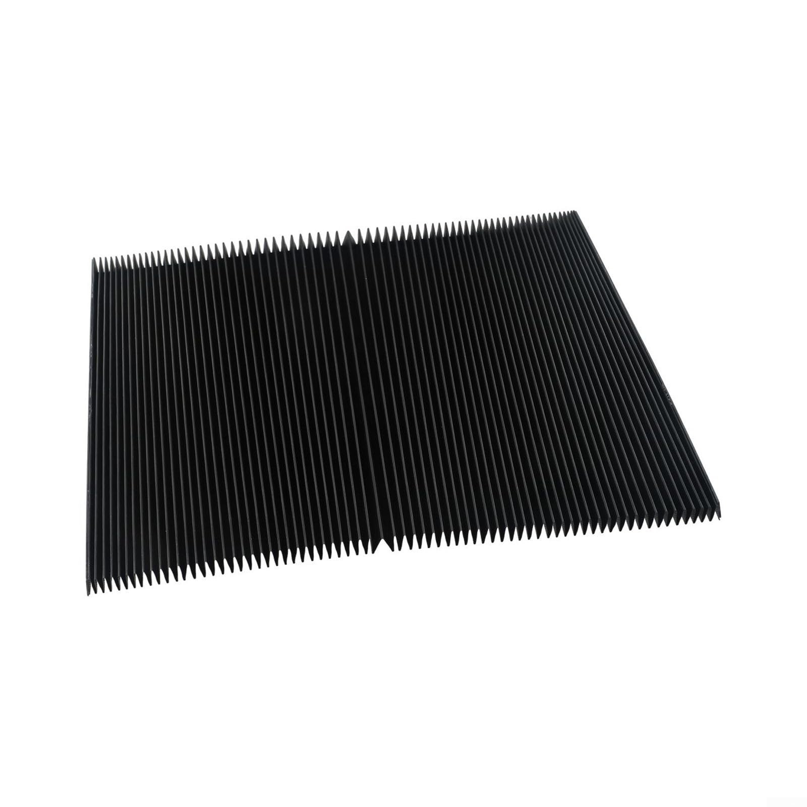 ZYWUOY Soufflet accordéon pour fraiseuse, protection étanche à la poussière, noir (245 mm)