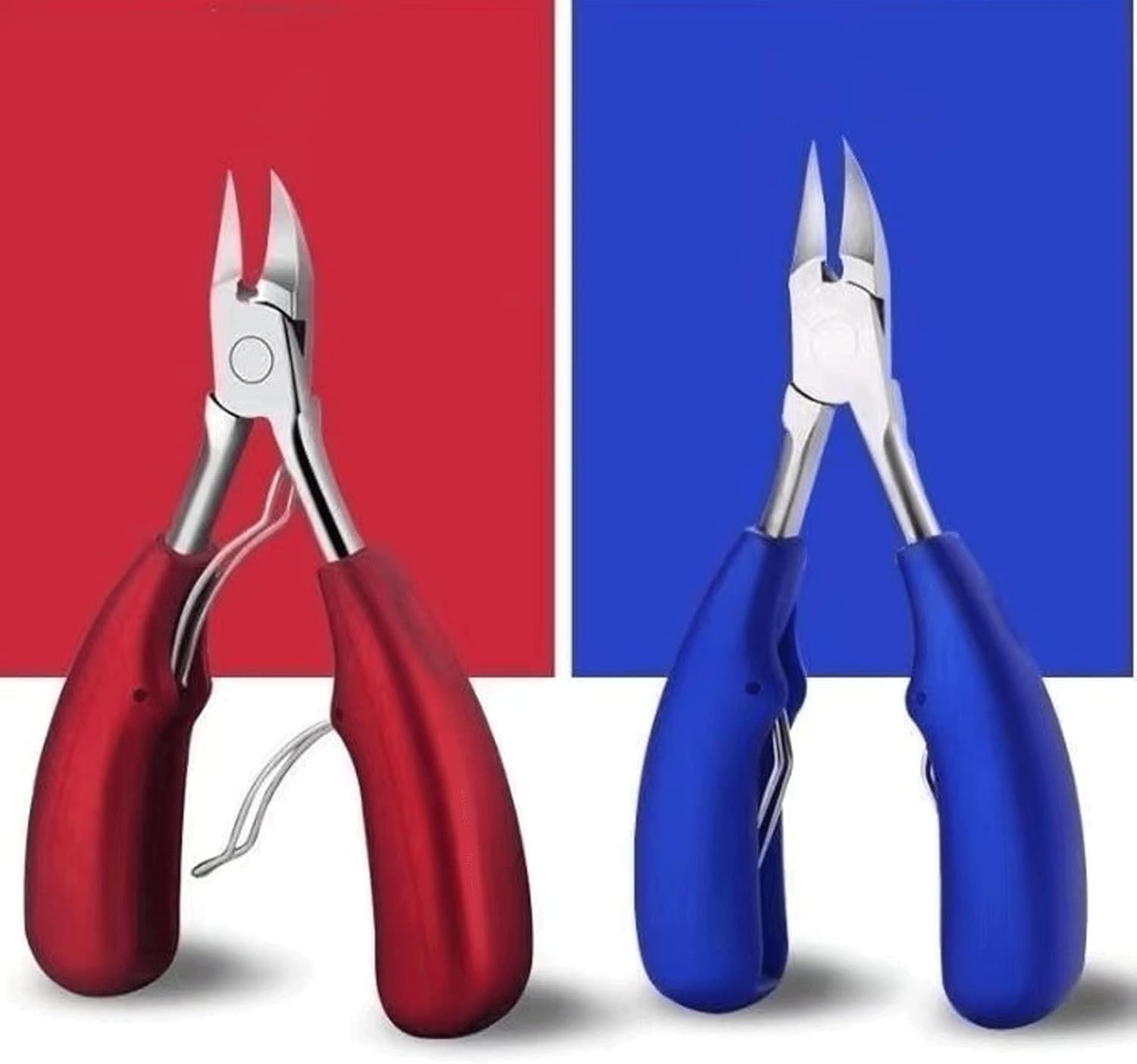 Thick & Ingrown Toenail Clippers for Seniors, Nail Clippers for Adult Pedicure Toenail Cutter with Stainless Steel Sharp Blade Sharp Blade Grooming Tool (Color : B, Size : 12.8cm)