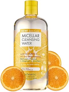 Agua micelar con vitamina C, limpiador facial...