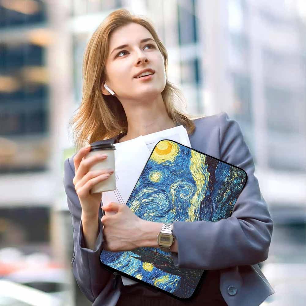 Laptop Sleeve Bag 15.4 15.6 Inch,Starry Night Protective Polyester Computer Cases Laptop Cover Briefcase Bag Tablet Travel Cover